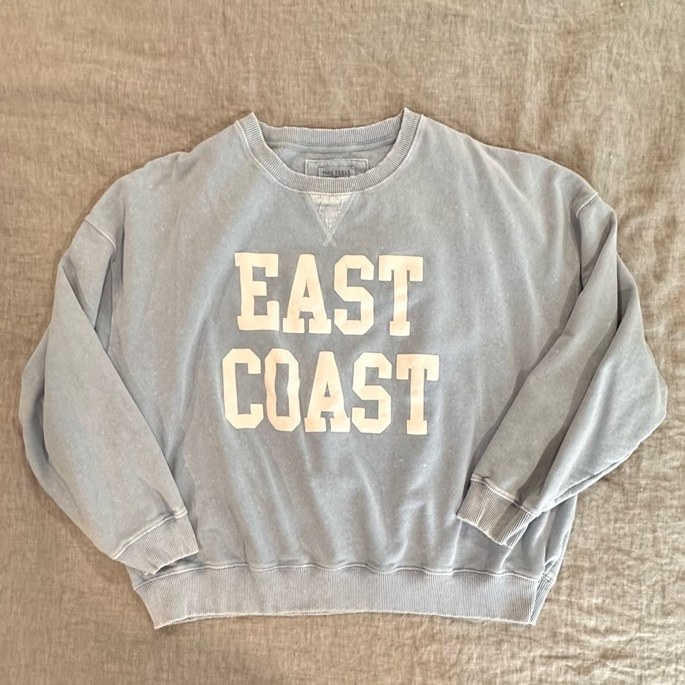 American Eagle Lived-In East Coast Crewneck Sweatshirt